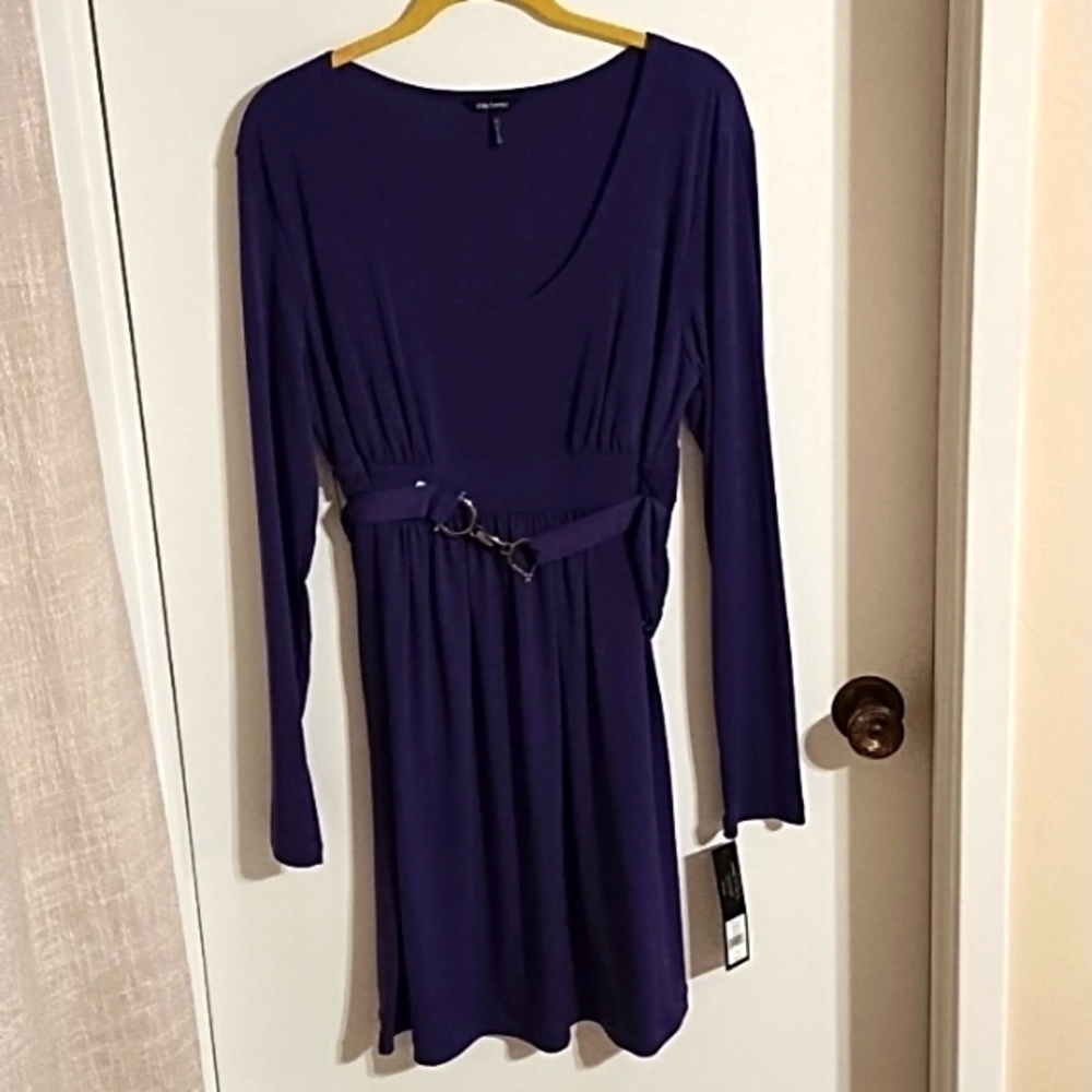 NWT Daisy Fuentes large long sleeve dress